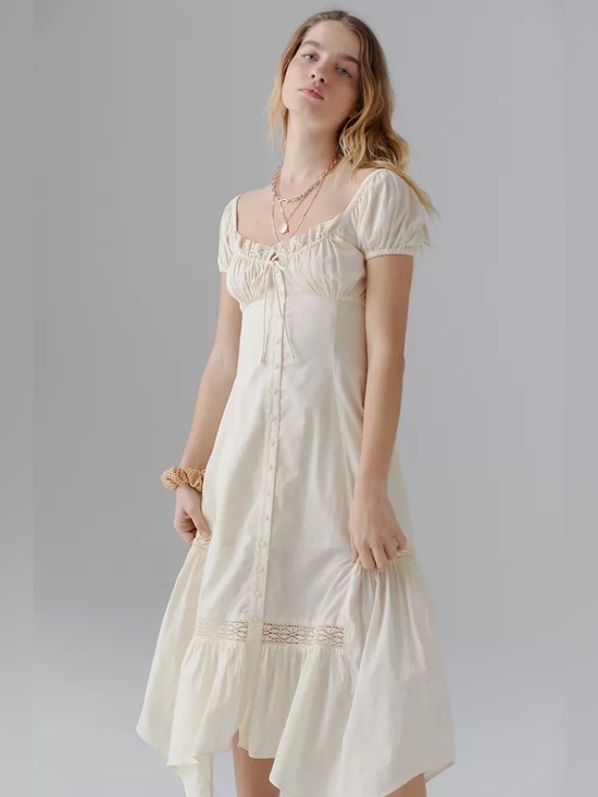 BDG Dresses & Skirts - UO Carmen Ruched Midi Dress